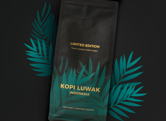 Sortenreine Kaffeebohnen „Indonesia Kopi Luwak“, 250 g