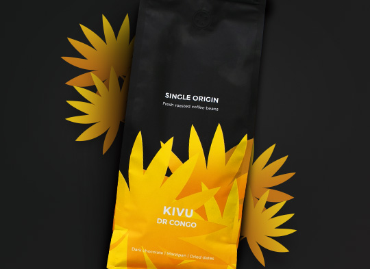 Sortenreine Kaffeebohnen „DR Congo Kivu“, 1 kg
