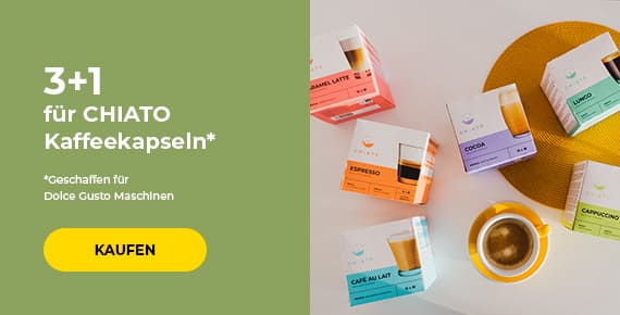 3+1 für CHIATO Kaffeekapseln*